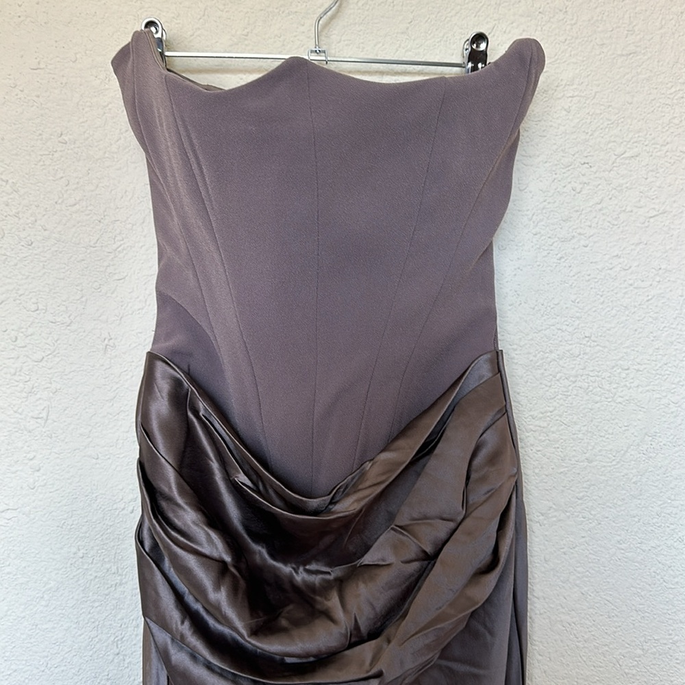 House of Cb Persephone' Smoke Strapless Corset Maxi Dress XL A-C - Picture 8 of 17